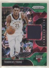 2019 Panini Prizm Sensational Swatches Jersey Green Ice 11/56 Thaddeus Young 2r7
