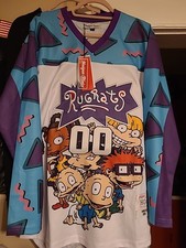 Rugrats Reptar Hockey Jersey Size Large NWT