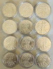 1 oz American Silver Eagle Coin (Random Year) - Lot of 12
