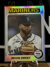 Devin Sweet 2024 Topps Heritage #242 Chrome Silver Refractor /225 RC Rookie