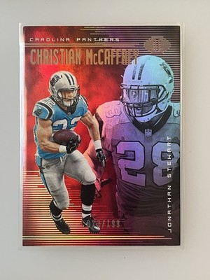 2018 Panini Illusions - Christian McCaffrey, Jonathan Stewart #44 Red /199