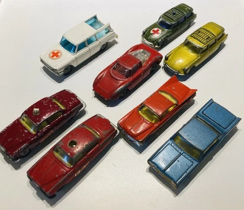 Corgi Husky - Job Lot x 8 Diecast Including Ferrari - Original Vintage (ref14)