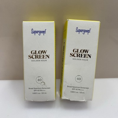 SUPERGOOP! Glow Screen Sunscreen SPF 40 Golden Hour  0.68 Fl Oz -Unsealed