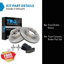TRQ Front Brake Pad Rotor Set Toyota Tacoma 2004 Ceramic