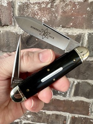 GEC 35 GREAT EASTERN CUTLERY CHARLIE CAMPAGNA SFO GABON EBONY HARNESS JACK KNIFE
