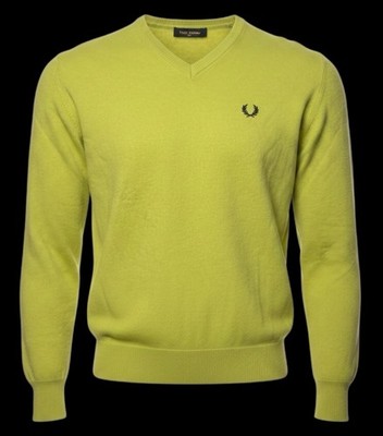 Fred Perry mens casual wool jumper salads colour top size M