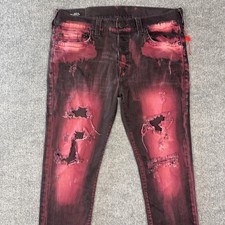 True Religion Denim Regular 34 Size Jeans Men's 33 in Inseam for
