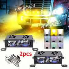 Led Headlight Projector Lens Driving Lights Fit Truck Heavy Duty Spotlights Kit