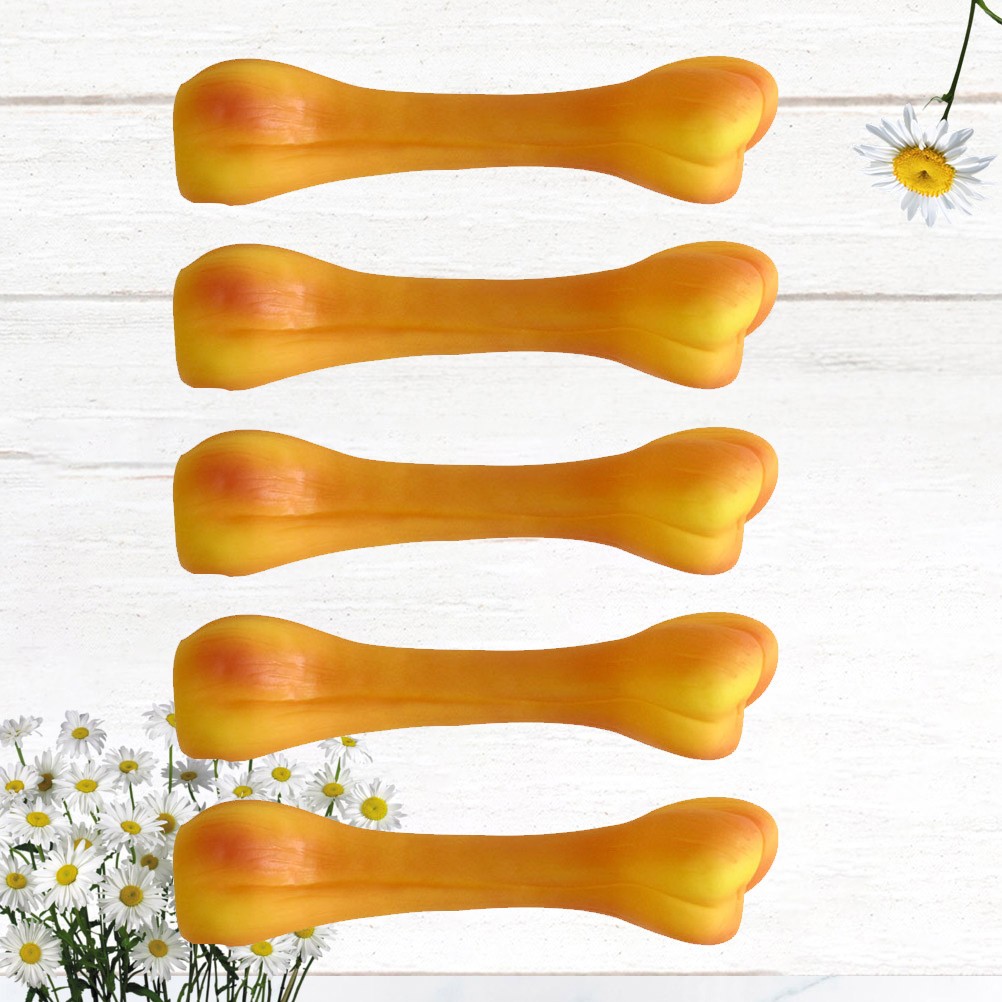 5 Pcs Bones Toys Multifunction Pet Molar Bite Small Chew Playing Dog