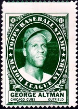 1961 Topps Baseball Stamp George Altman Chicago Cubs-551