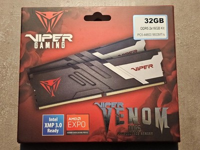 Patriot Viper Venom 32GB (2 x 16GB) PC5-44800 (DDR5-5600) UDIMM Arbeitsspeicher