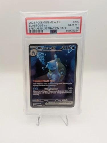 PSA 10 Blastoise ex 200/165 SIR Pokemon 151 Special Illustration Rare