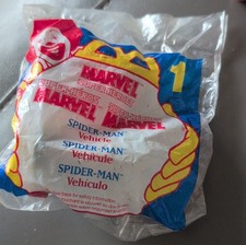Marvel Spider-Man Vehicle Fast Food Premium Toy McDonald's 1996 Ages 3-4 Years