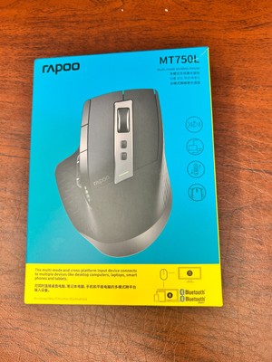 Rapoo Bluetooth Wireless Side Wheel Mouse Rechargeable MT750L NO DONGLE RECEIVER