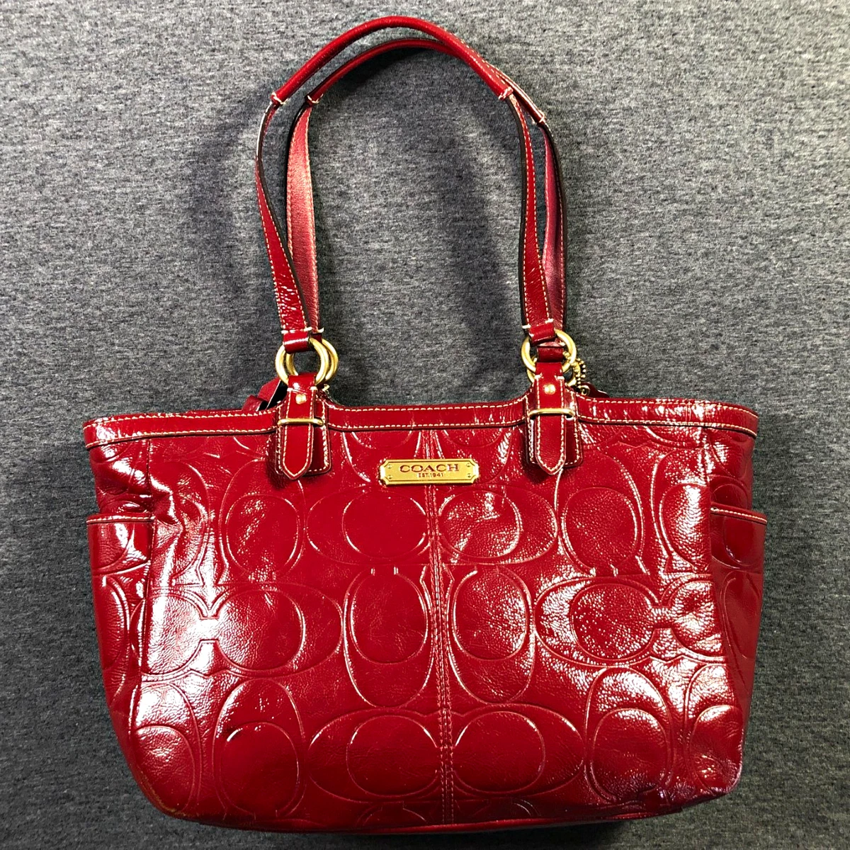Coach Red Leather Bags & Handbags for Women for sale - eBay