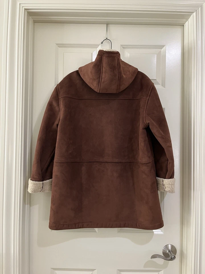 Casaco feminino Ralph Lauren marrom lã com capuz resina botões de alternância TAMANHO M/P - Imagem 2 de 4