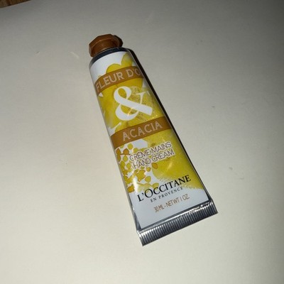 L Occitane Fleur d Or & Acacia Hand Cream 30ml RARE 2013 Limited Edition