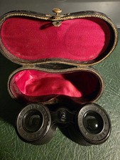 Lemaire Fabt Vintage Opera Glasses Binoculars 5x Black with Case