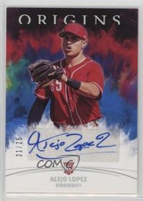 2022 Panini Chronicles Origins Signatures Blue 21/25 Alejo Lopez #OS-LO Auto pu3