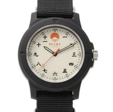 BEAMS Japan Original Watch Kanji Numerals Mt. Fuji Design Quartz Limited Ed. New