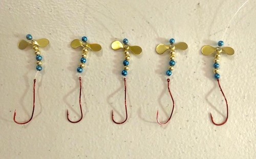 SUZIES SPINNERS-Walleye Crawler Harness Confezione da 5 Ganci a Morte Lenta Può Fly Rigs - Foto 9 di 9