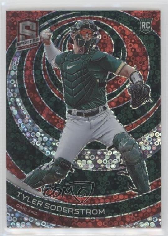 2023 Panini Chronicles Spectra Red Disco Prizm 14/25 Tyler Soderstrom #57 pe8