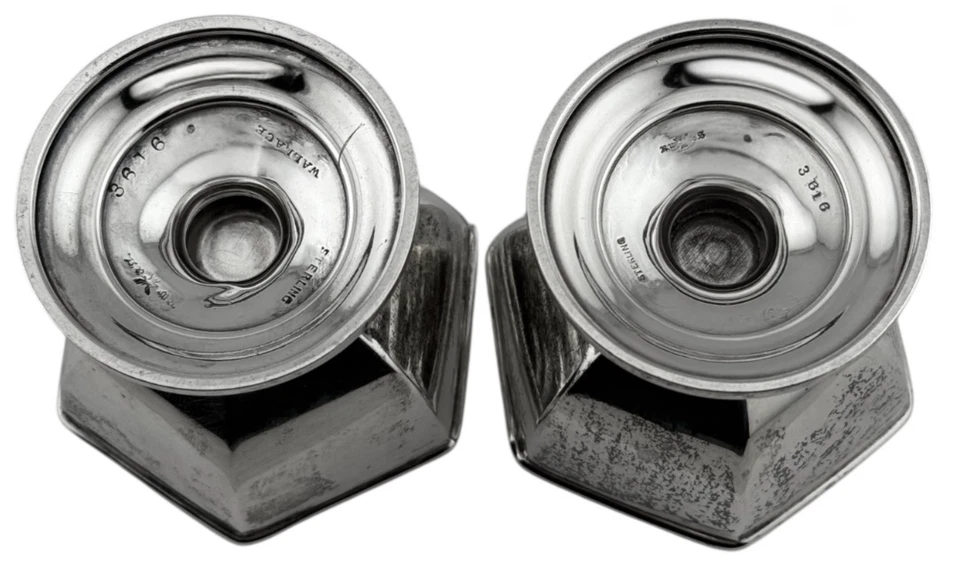 Wallace Sterling Silver Open Salt Cellars - Image 3 of 4