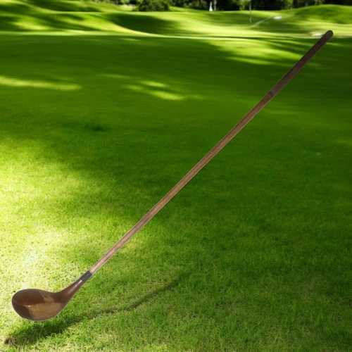 Hickory Wood Driver Golf Club JH Taylor Autograph Model Play Club 43 Inch RH