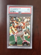 1993 STADIUM CLUB CAL RIPKEN JR. MURPHY #141 BALTIMORE ORIOLES HOF PSA 9 MINT