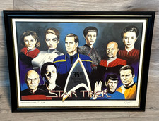 Star Trek 35th Anniversary Rob Larson Signed Limited Edition Framed Print COA