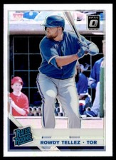 2019 Donruss Optic Silver Prizm Rowdy Tellez Rookie Toronto Blue Jays #52