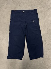 Vintage y2K Nike Baggy Track Pants navy Blue Size Large Zippers At The Bottom