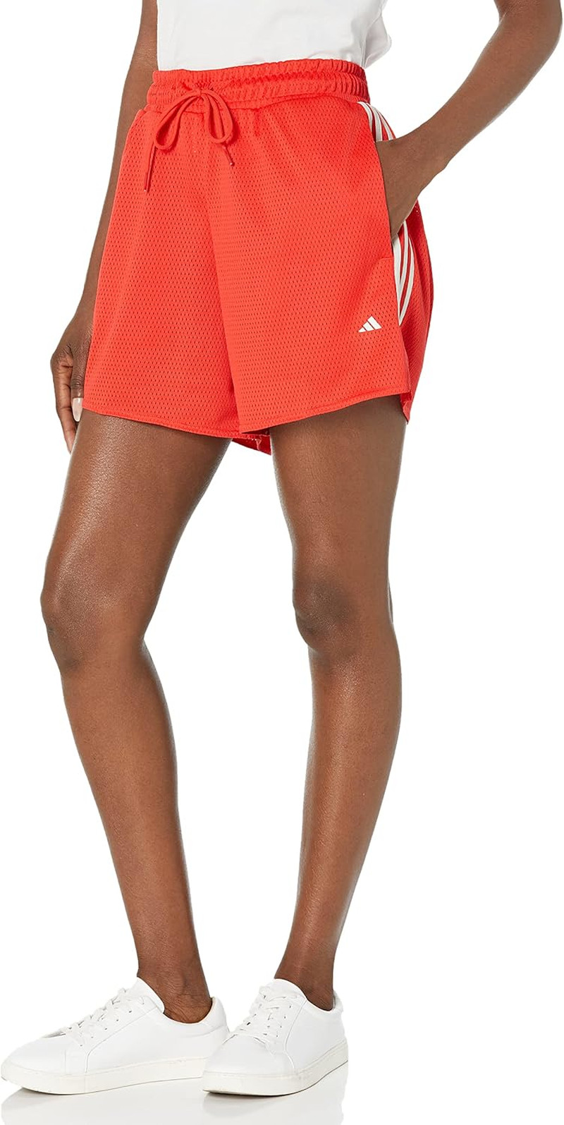 adidas Womens Select 3-Stripes Basketball Shorts thumbnail 5