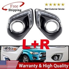 Led Drl Daytime Running Fog Light Cover Fit Mitsubishi Outlander Sport Asx 13-15 Led Drl Daytime Running Fog Light Cover Fit Mitsubishi Outlander Sport Asx 13-15