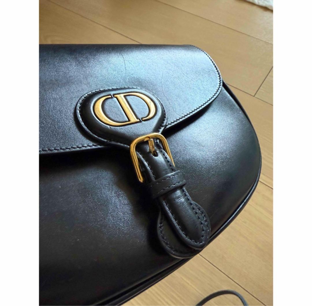 Dior bobby medium calfskin shoulder bag black image 3