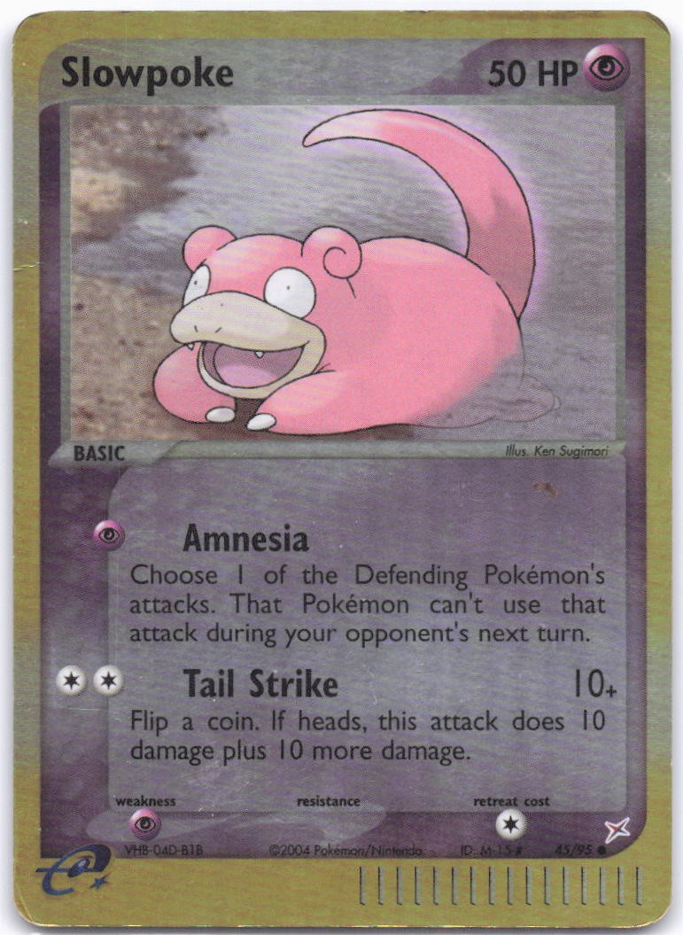 Team Magma vs Team Aqua #45/95 Slowpoke Reverse Holo MP