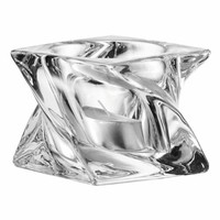 Leonardo Swirl Tischlicht Teelicht Kerzenhalter Tee Licht Glas 6,5 Cm 58765
