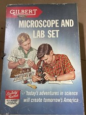 VTG 1957 Gilbert Microscope And Lab Set 13031...