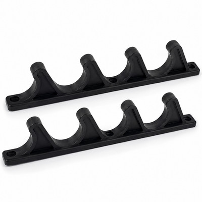 NickHouse 2 Pack Patio Chaise Lounge Adjustment Brackets 4 Position Nylon Black