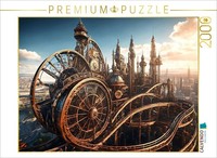 Calvendo Puzzle Dampfgetriebene Achterbahn | 2000 Teile Lege-GrößE 90 × 67 Cm Fo