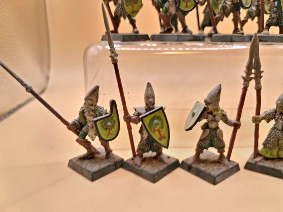 Warhammer Fantasy Wood Elf Warriors 80s METAL D775 - Image 4 of 4