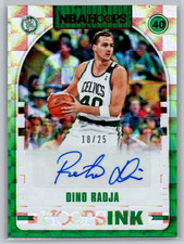 Dino Radja 2018-19 Panini NBA Hoops Ink Red Auto /25 HI-DRJ Boston Celtics