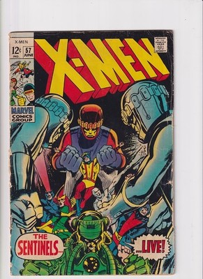Uncanny X-Men (1963) #  57 (4.0-VG) (266158) 1st Larry Trask 2'' SS in Spine 1969