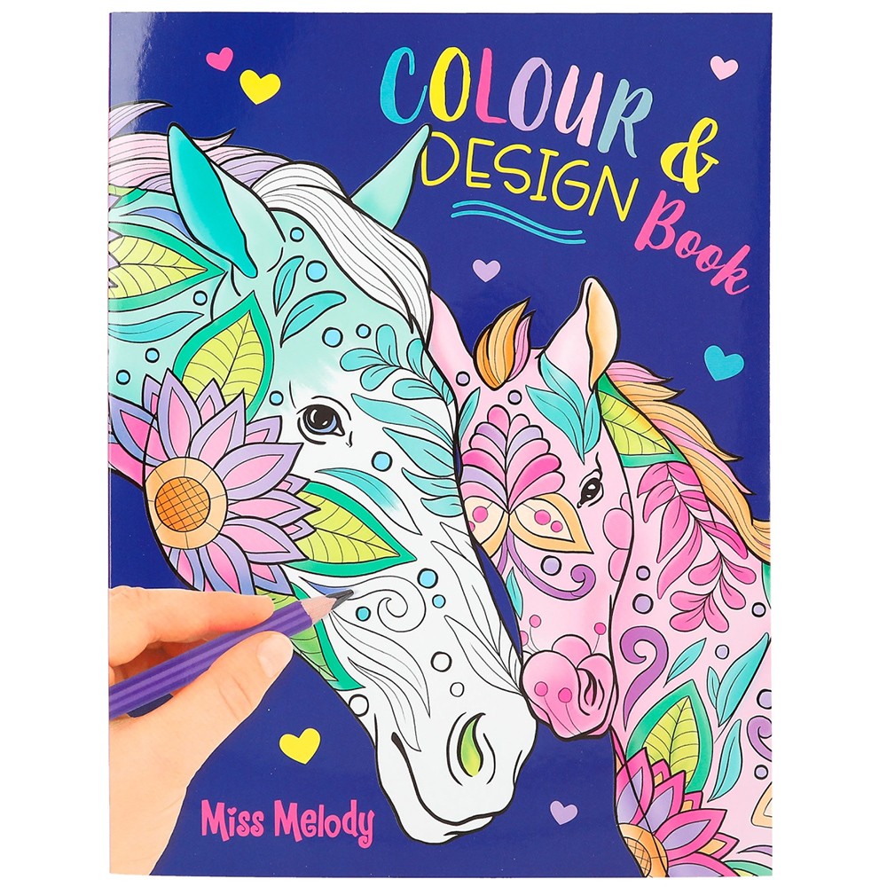 Depesche Miss Melody Horse Colour & Design Book NEW 2023