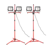 VEVOR 2-Piece Handheld Work Light 10000 Lumens Dual-head LED Jobsite Lighting