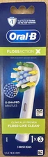 Oral-B FLOSSACTION  3 replacement brush heads BRAND NEW