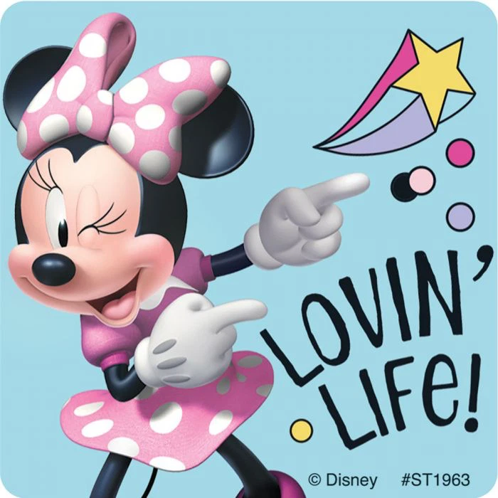 Pegatinas Minnie Mouse x 5 - Minnie Mouse Fiesta de Cumpleaños Favores Botín Impresionante Foto 3 de 4