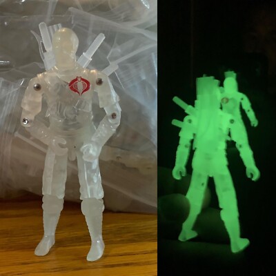 Gi Joe Cobra 1984 Storm Shadow Green GID Color Variant Rare Limited Run Custom