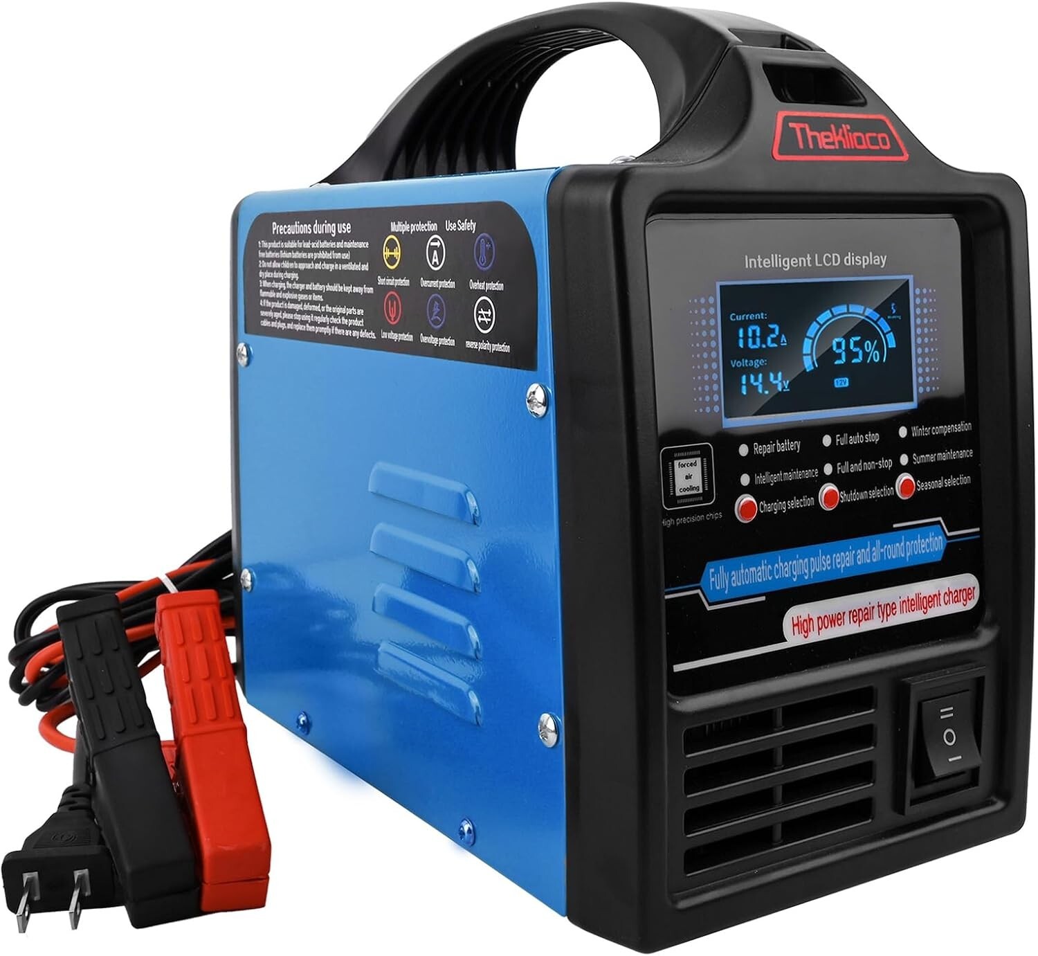0-15A,12V & 24V Car Battery Charger Heavy Duty and Automatic Maintainer, for ...