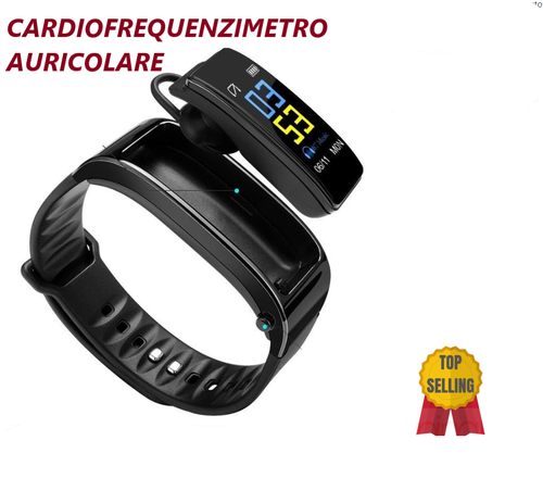 Smartwatch orologio Bluetooth cardiofrequenzimetro da polso con auricolare  sport | eBay